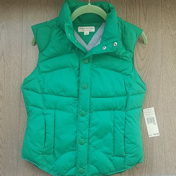 Tommy Hilfiger Jackets \u0026 Coats | Tommy Jeans Green Puffer Vest Size S | Color: Green | Size: S | Maryk421's Closet